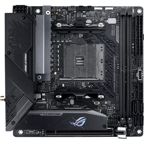 ASUS STRIX B550-I GAMING: Разъемы на плате SATA 3.0, M.2