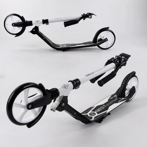 Самокат алюмінієвий Best Scooter білий (87280): Матеріал коліс поліуретан