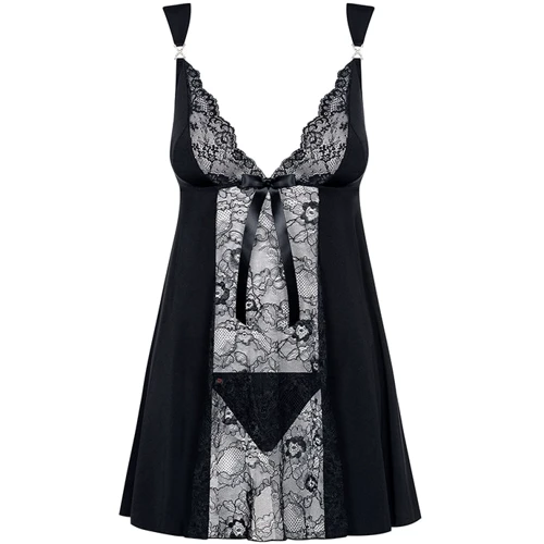 Сексуальный бебидолл с кружевом Obsessive Charmea babydoll, L/XL