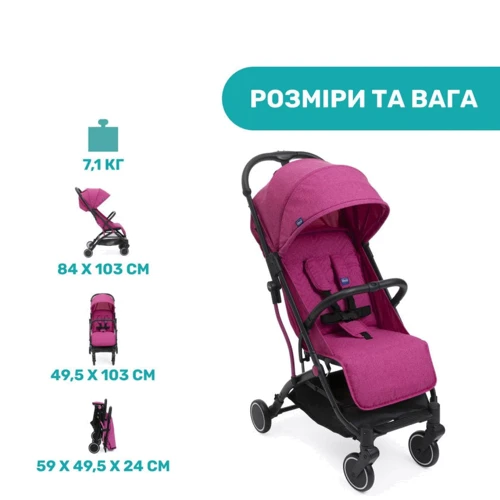 Прогулочная коляска Chicco Trolleyme Stroller, цв.62 (79865.62): Тип коляски Прогулочная