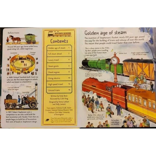 See inside: Trains: Обложка Твердая