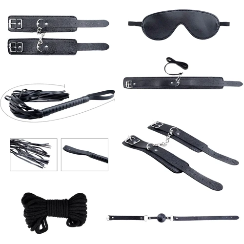 Набір аксесуарів БДСМ Alive Secret Desires Black BDSM Kit (8 pcs)