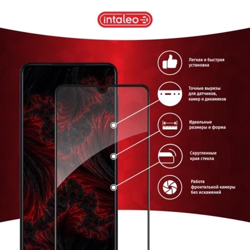 Аксессуар для смартфона Intaleo Tempered Glass Full Glue Black for Samsung A225 Galaxy A22/M225 Galaxy M22/M325 Galaxy M32: Тип защитное стекло