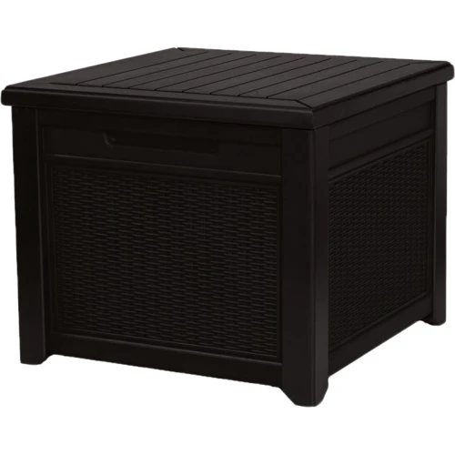 Стол-сундук Keter Cube Rattan коричневый (7290106924840)