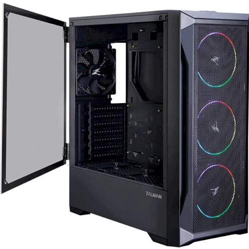 Корпус Zalman Z8 MS: Матеріал передній панелі сталь и пластик