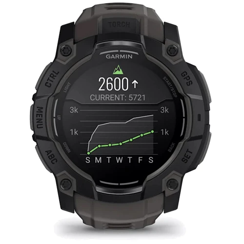 Смарт-часы Garmin Instinct 3 AMOLED 50mm Black with Charcoal Band (010-03020-00) фото 8