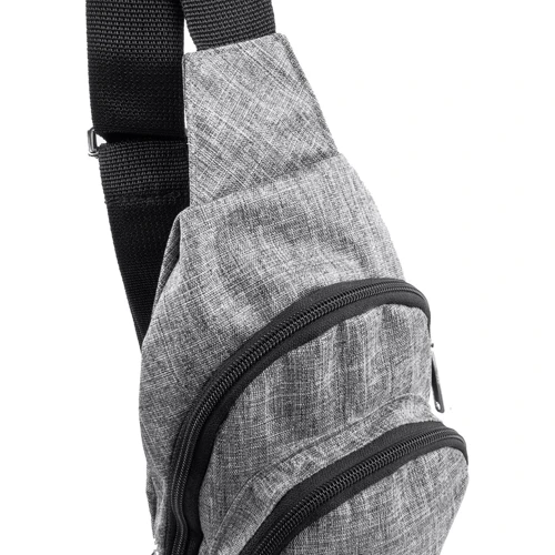 Мужская сумка-слинг DNK Leather серая (DNK-JOKER№4-BAG-7) фото 10
