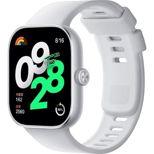 Смарт-часы Xiaomi Redmi Watch 4 Silver Gray (UA): Дисплей 1.97" Square AMOLED