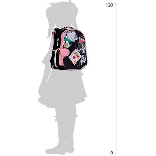 Ранец-рюкзак CLASS SchoolCase Mini Funny friends 35х27х16 см (2407C): Спинка Ортопедическая (анатомическая)