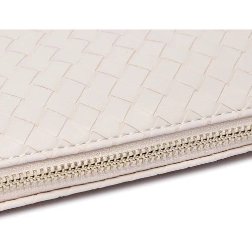 Жіноча сумка-пошет Amelie Galanti молочна (A991503-01-cream): Фактура Плетені, матова