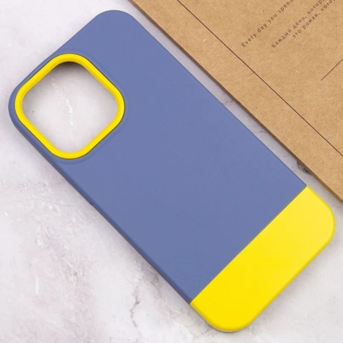 Чехол для iPhone Mobile Case TPU+PC Bichromatic Blue / Yellow for iPhone 13 Pro Max: Тип чехла накладка на заднюю часть