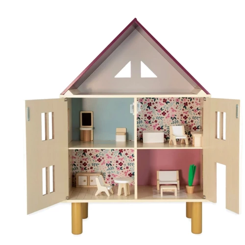 Трехэтажный деревянный кукольный домик Janod (J06617)