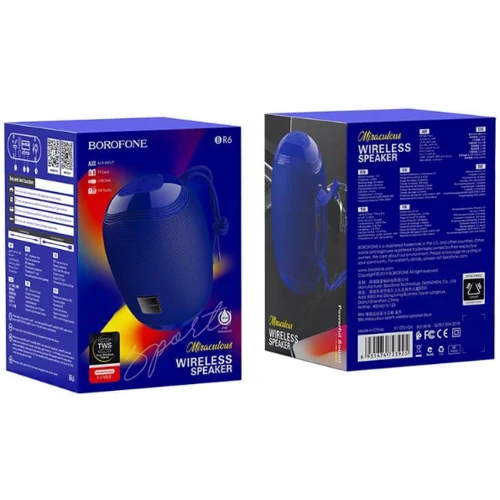 Акустика Borofone BR6 Blue: Цвет синий