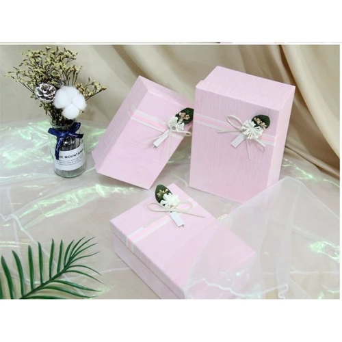 Набор подарочных картонных коробок Ufo 3 шт. розовый (12351-062 Набір 3 шт PINK прям.): Производитель Ufo