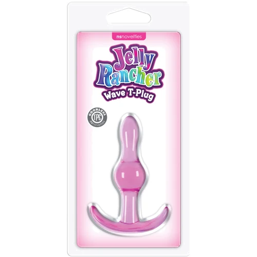 Ns Novelties Jelly Rancher Wave анальная пробка 8.5x2.8 см, розовый