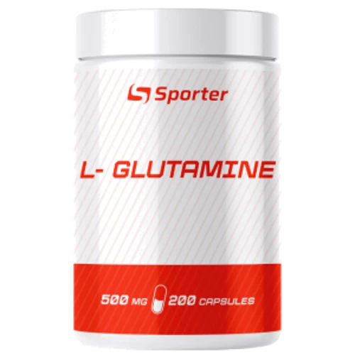 Амінокислота для спорту Sporter L - glutamine 200 caps / 40 servings