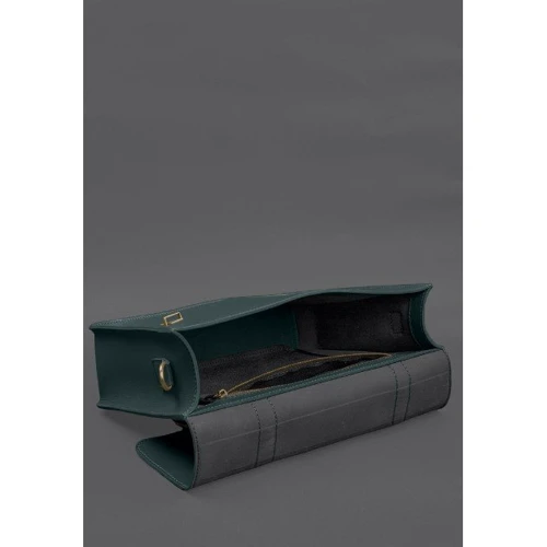 Женская сумка-сэтчел BlankNote Porte зеленый (BN-BAG-58-malachite): Фактура Матовая, Гладкая