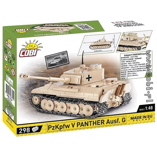 Конструктор Cobi Historical Collection World War II Друга світова війна Німецький танк Пантера (COBI-2713)