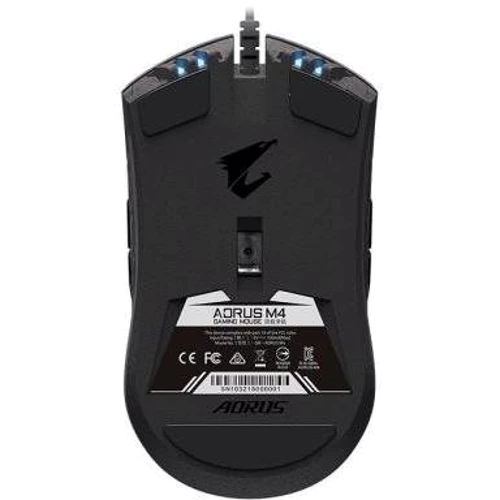 Мышь GIGABYTE AORUS M4: Максимальное разрешение сенсора, dpi 6400