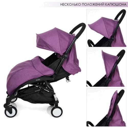 Прогулочная коляска El Camino Yoga M 3548-2-2 (black&white): Тип коляски прогулочная