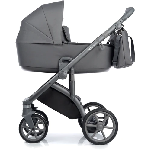 Універсальна коляска 2 в 1 Roan Bass Next Steel Grey сіра (R-BN-SG)