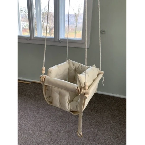 Качели детские Infancy Галетная тканевая подвесная натуральная