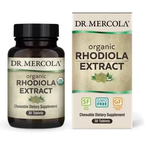 Dr. Mercola Rhodiola Extract 340 mg Экстракт родиолы 30 жевательных таблеток