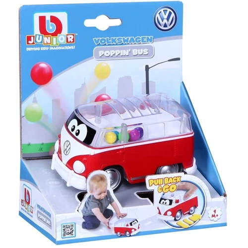 Игровая автомодель Bb Junior VW Samba Bus, инерционная, в ассорт. (16-85109 red)