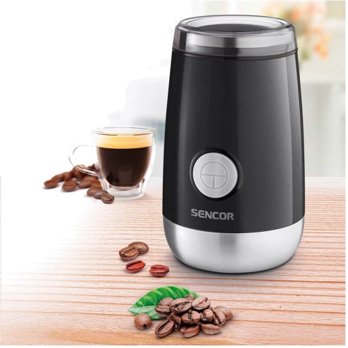 Кофемолка Sencor SCG 2051BK: Резервуар для молотого кофе Нет