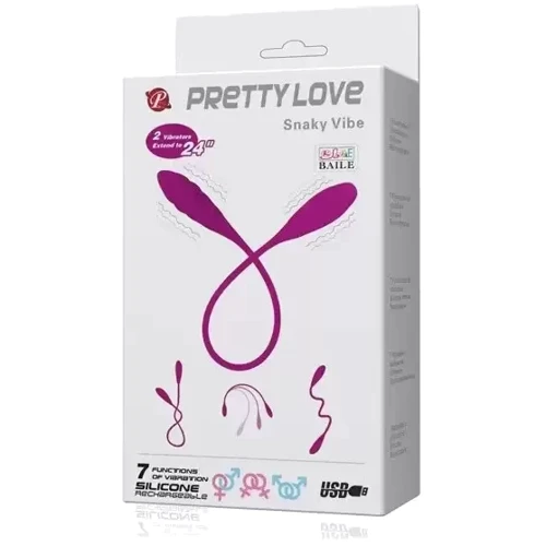 Гибкий вибростимулятор PRETTY LOVE - Snaky Vibe, BI-014327-1