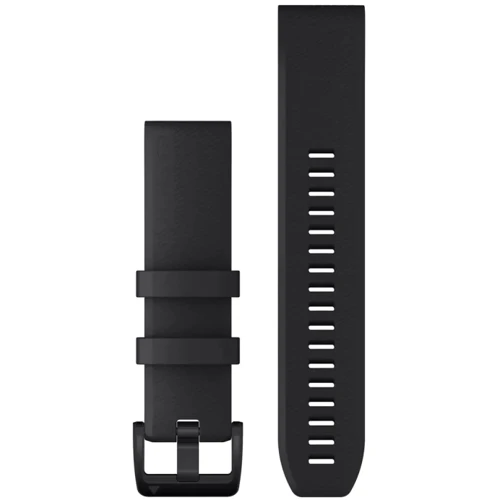 Ремінець Garmin QuickFit 22 Watch Bands Black Silicone with Black Stainless Steel Hardware (010-12901-00)