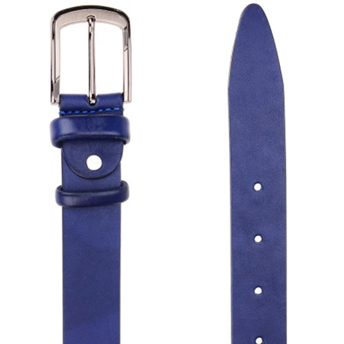 Мужской ремень Borsa Leather синий (125R1350002-blue): Пол Мужской