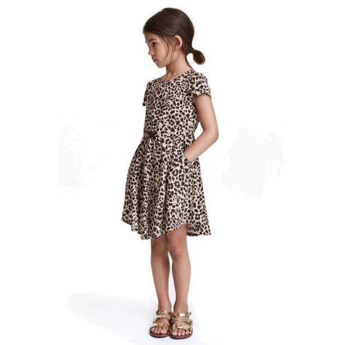 Платье H&M 2911-4146674 128 см коричневое
