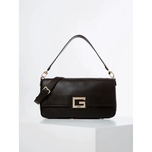 Жіноча сумка через плече Guess Brightside Large Shoulder Bag чорна (HWJG7580200-BLA)