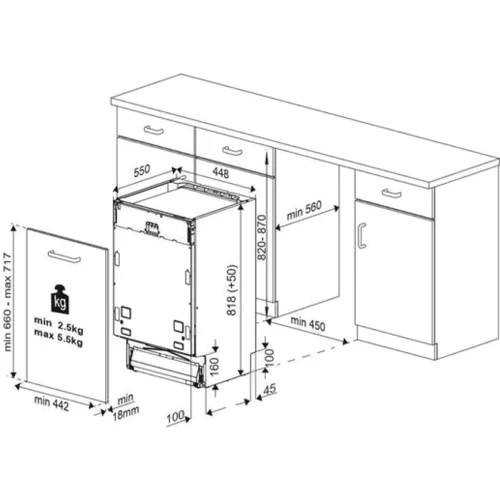 Посудомойка Beko BDIN38523Q: Класс энергопотребления/мойки/сушки Е/А/А