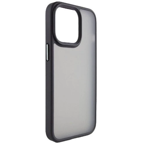 Чехол для iPhone Mobile Case TPU+PC Metal Buttons Black for iPhone 14 Pro Max: Цвет черный