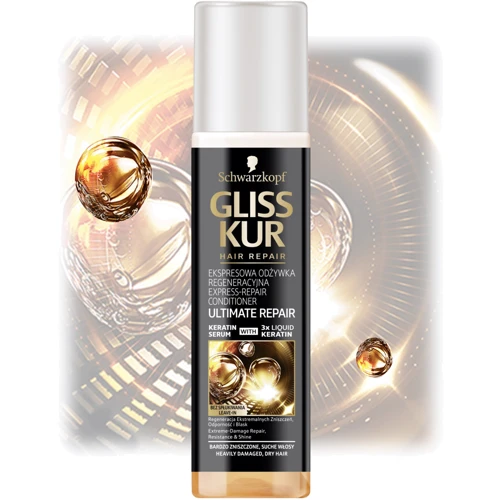 Schwarzkopf Gliss Kur Ultimate Repair Conditioner 200 ml Экспресс-кондиционер для сильно поврежденных и сухих волос: Пол Для женщин