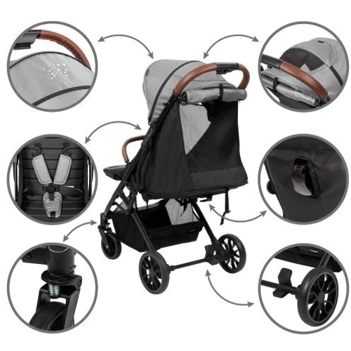 Прогулочная коляска Kidwell COLMER Cool Grey (Hnrt_4575) фото 6
