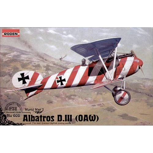 Модель Roden Німецький винищувач Albatros D.III (OAW) (RN608)