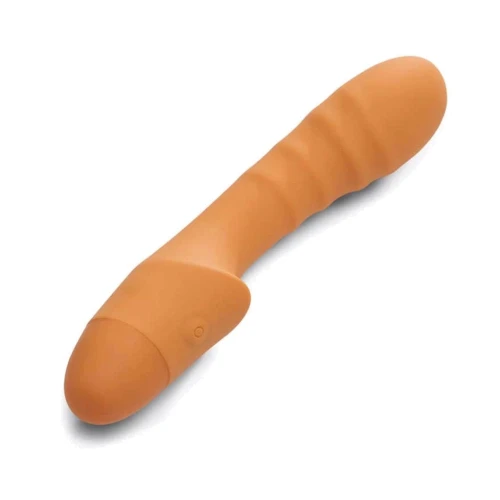 Ребристый вибратор So Divine Pash Ribbed G-spot Vibrator (оранжевый)