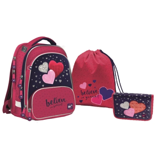 Набор школьный Yes S-30 Juno Ultra Collection Heart beat 3 предмета (557852)