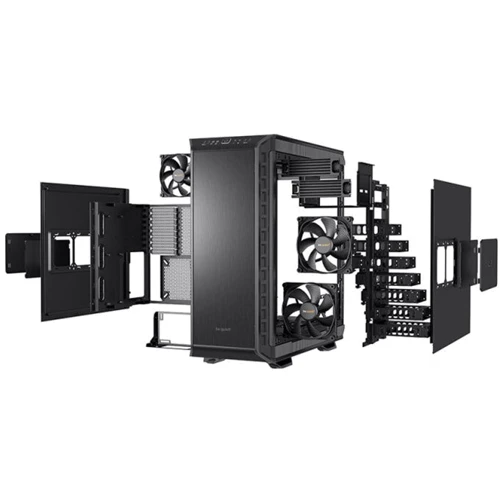Корпус be quiet! Dark Base 900 Black (BG011): Материал передней панели алюминий