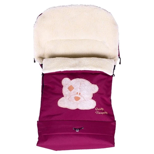 Зимовий конверт Babyroom №20 з подовженням бордовий (мордочка ведмедики штопання): Виробник Babyroom