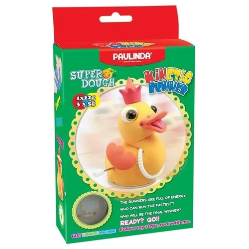 Масса для лепки Paulinda Super Dough Running Race Лебедь заводной механизм PL-081183-6