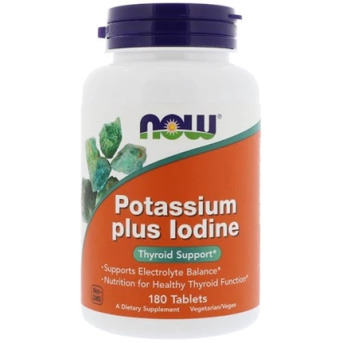 

Now Foods Potassium Plus Iodine Калий и йод 180 таблеток