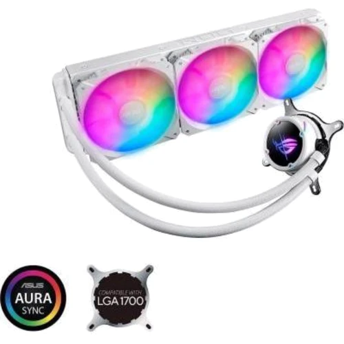 Кулер ASUS ROG Strix LC II 360 ARGB White Edition (90RC00F2-M0UAY0): Уровень шума, dB 37.6