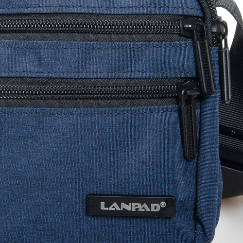 Мужская сумка через плечо Lanpad синяя (33056): Пол Мужской