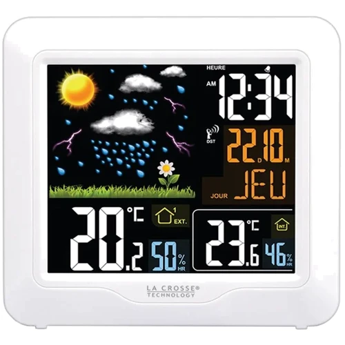 Метеостанция La Crosse WS6820 White: Метео измерения Точка росы, Внутренняя температура, Внутренняя влажность, Внешняя температура, Внешняя влажность, Атмосферное давление