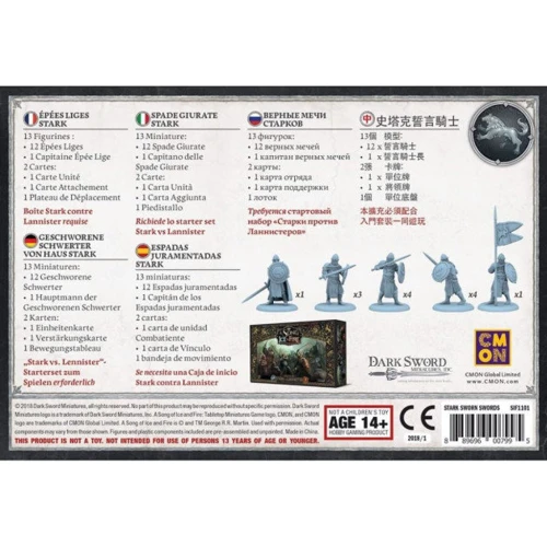Настольная игра Hobby World Песнь Льда и Огня: Набор Верные мечи Старков (SIF1101) фото 9