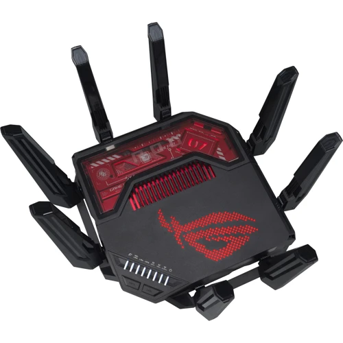 Маршрутизатор Wi-Fi ASUS ROG Rapture GT-BE19000 (90IG0850-MO9A0V): Інтерфейс підключення (LAN-порт) 7х 10/100/1000 Ethernet